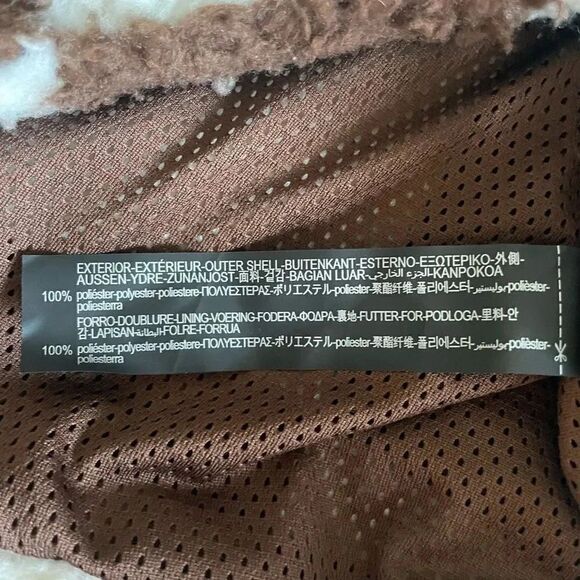 ZARA MEN combination checkered/ plaid fleece jacket  Oversized Cozy SZ S - Picture 14 of 16